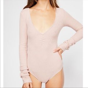 NWT Free People Cozy Up With Me Bodysuit
